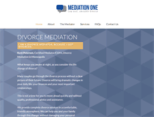 Tablet Screenshot of divorcemediationmn.com